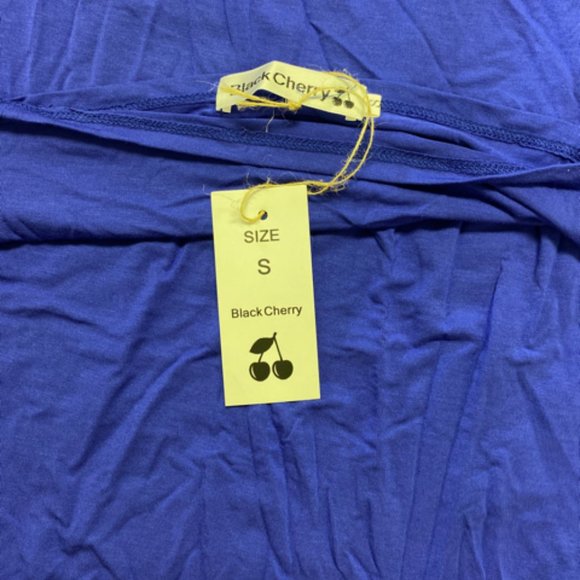 Women's Off Shoulder Short Sleeve Ruched Side Slit Bodycon Maternity Maxi Dress - Picture 2 of 3